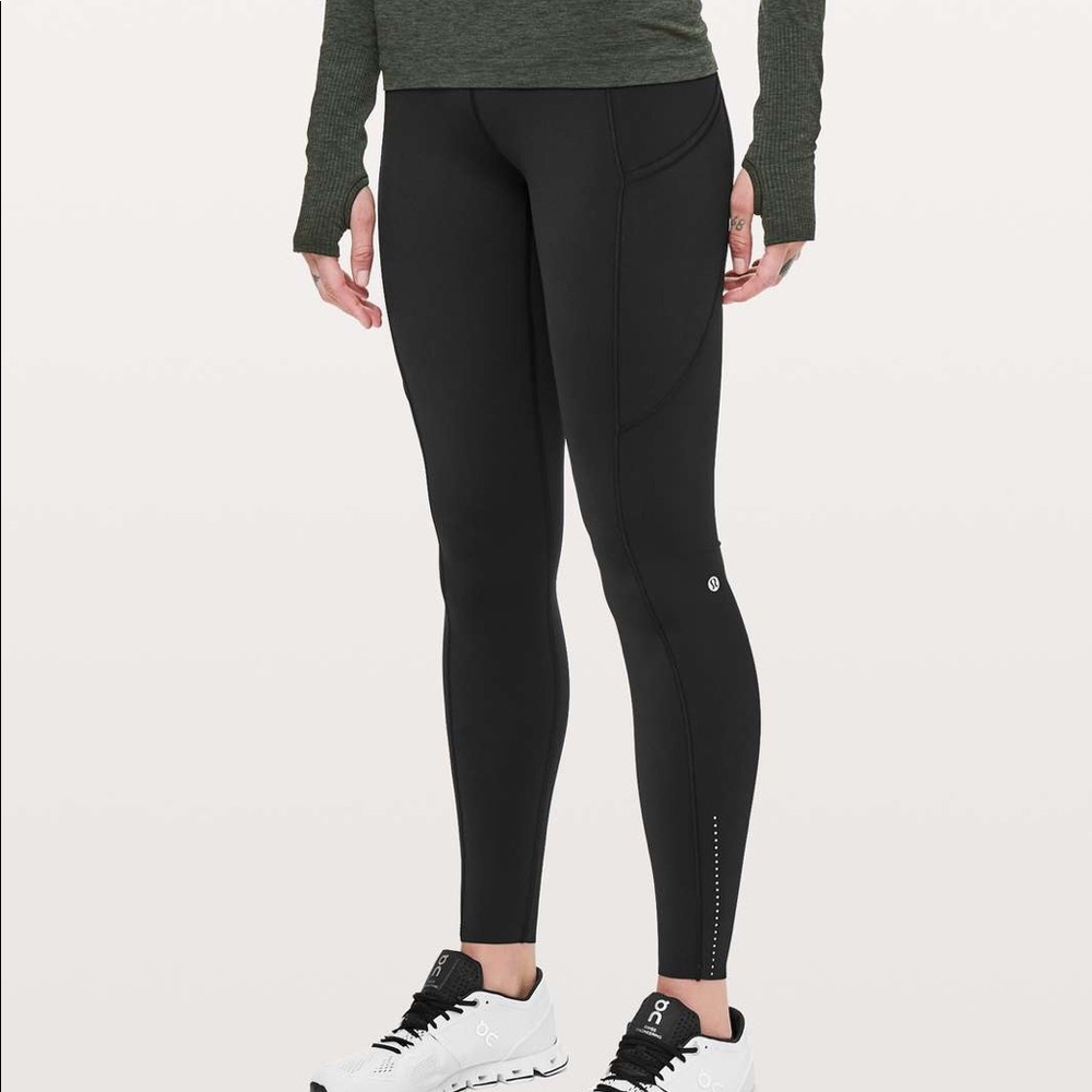 LULULEMON 28” FAST & FREE BLACK LEGGINGS